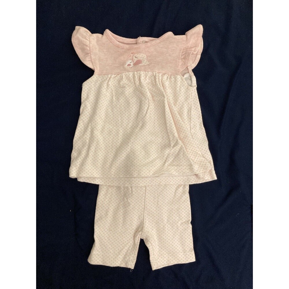 3-6 Months René Rofe baby girl clothes - 2 piece outfit | baby bird theme